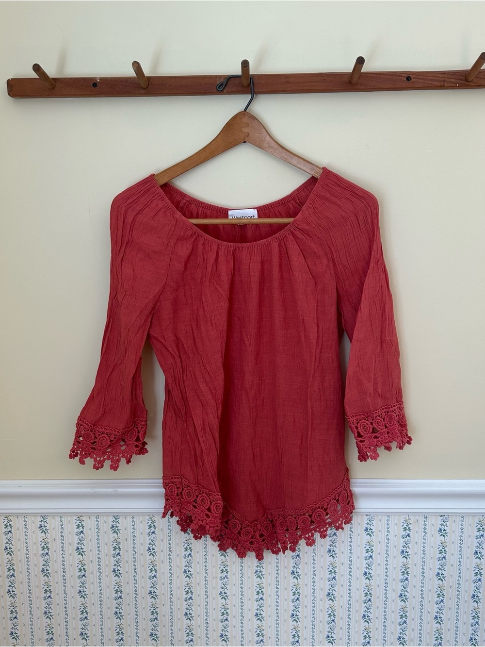 Westport Crochet Hem Blouse